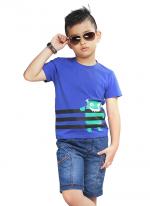 Áo thun bé trai YF xanh dương họa tiết Monster